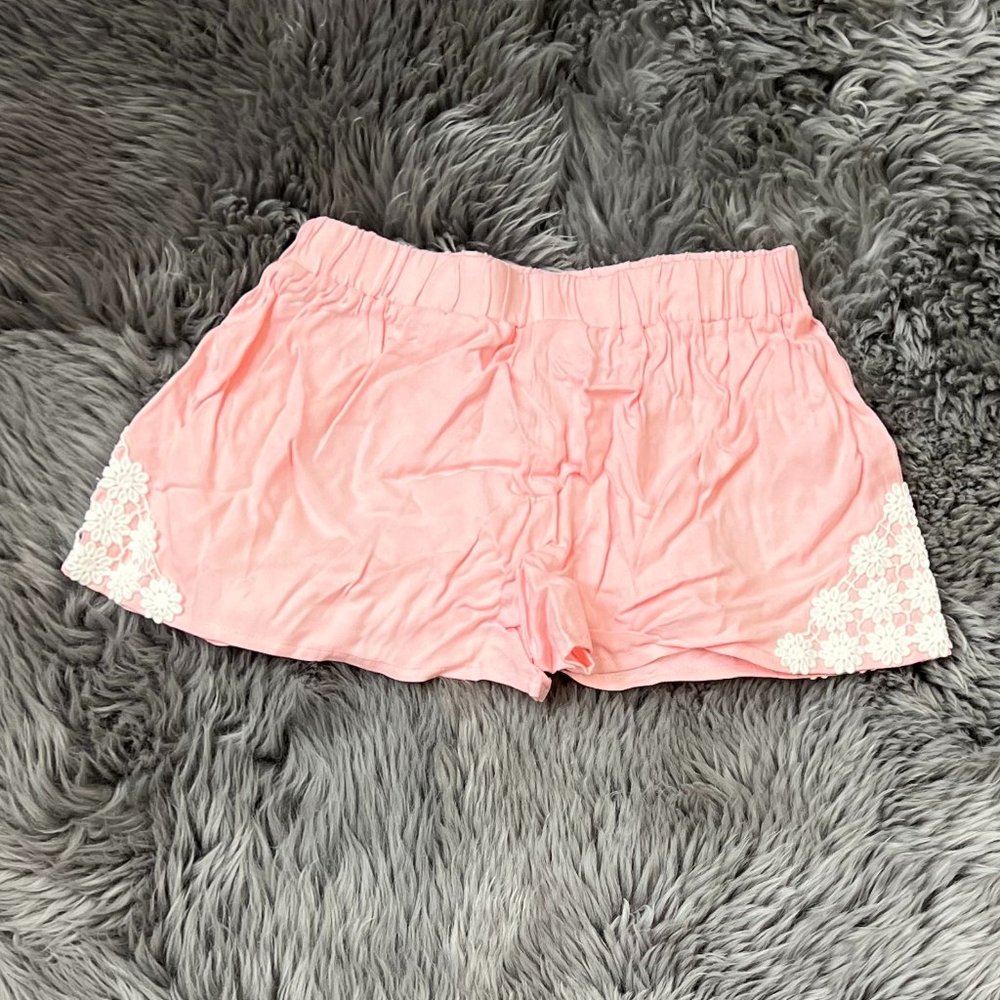 Toughskins Girl's Woven Shorts | Pink | Medium